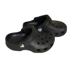 CROCS Kids Black Slippers